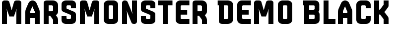 Marsmonster Demo Black Font