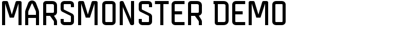 Marsmonster Demo Font