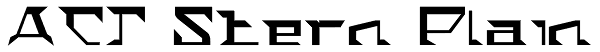 ACT Stern Plain Font