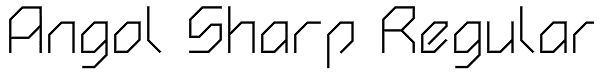 Angol Sharp Regular Font