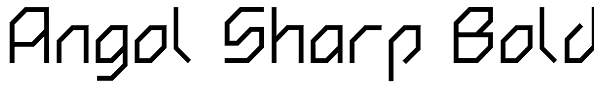 Angol Sharp Bold Font