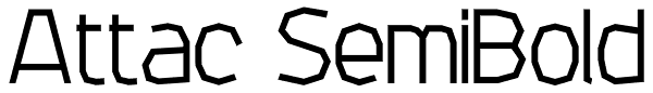 Attac SemiBold Font