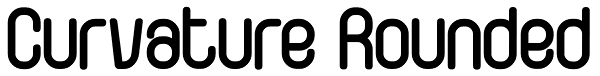 Curvature Rounded Font