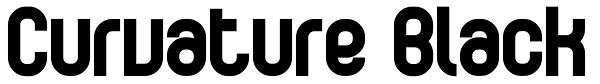 Curvature Black Font