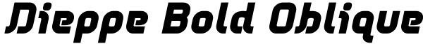 Dieppe Bold Oblique Font