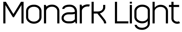 Monark Light Font