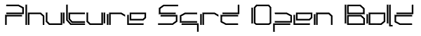 Phuture Sqrd Open Bold Font