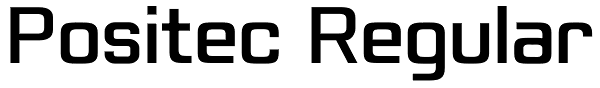 Positec Regular Font