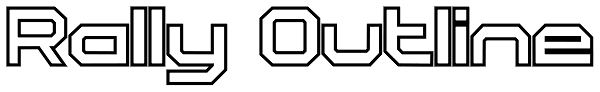 Rally Outline Font