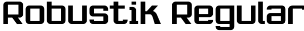 Robustik Regular Font