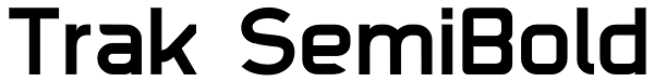 Trak SemiBold Font