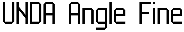 UNDA Angle Fine Font