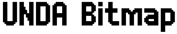 UNDA Bitmap Font