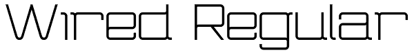 Wired Regular Font