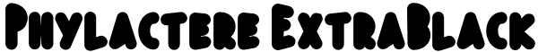 Phylactere ExtraBlack Font