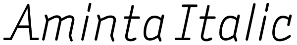 Aminta Italic Font