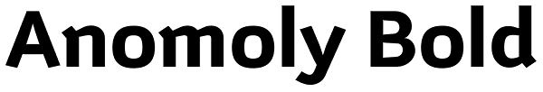 Anomoly Bold Font