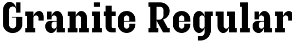 Granite Regular Font