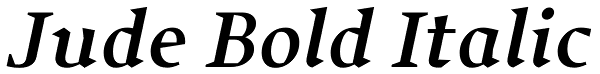 Jude Bold Italic Font