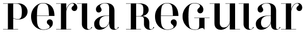 Perla Regular Font