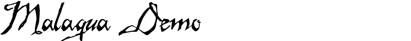 Malagua Demo Font