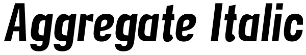 Aggregate Italic Font