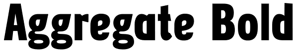 Aggregate Bold Font