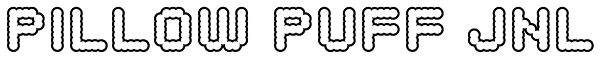 Pillow Puff JNL Font