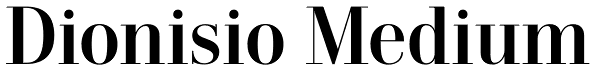 Dionisio Medium Font