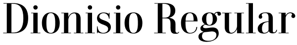 Dionisio Regular Font