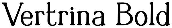 Vertrina Bold Font