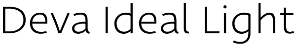 Deva Ideal Light Font