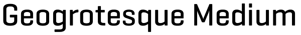 Geogrotesque Medium Font