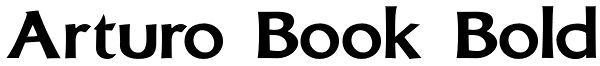 Arturo Book Bold Font