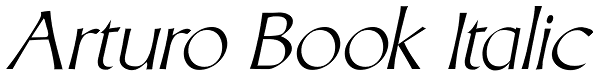 Arturo Book Italic Font