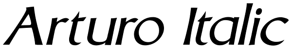 Arturo Italic Font