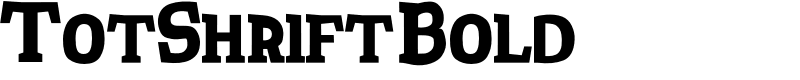 TotShriftBold Font