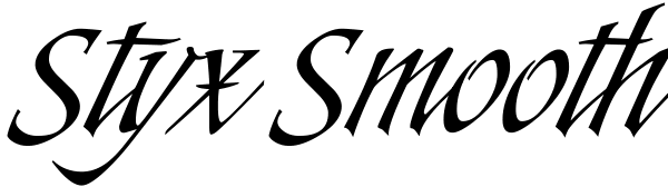 Styx Smooth Font