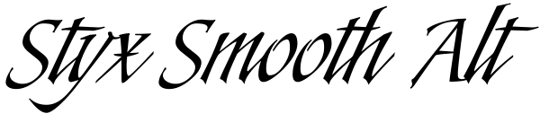 Styx Smooth Alt Font