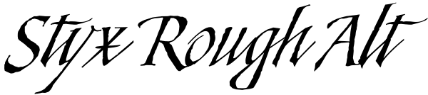 Styx Rough Alt Font