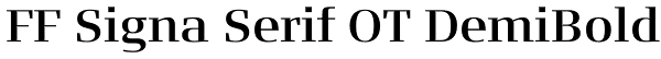 FF Signa Serif OT DemiBold Font
