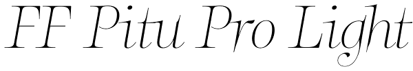 FF Pitu Pro Light Font