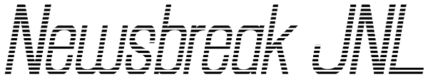 Newsbreak JNL Font