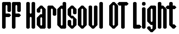 FF Hardsoul OT Light Font