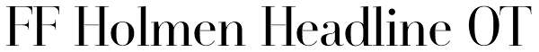 FF Holmen Headline OT Font