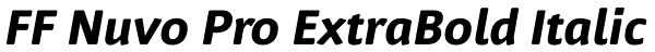 FF Nuvo Pro ExtraBold Italic Font