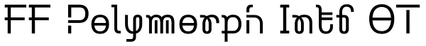 FF Polymorph Intf OT Font