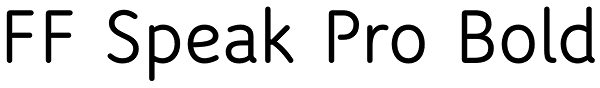 FF Speak Pro Bold Font