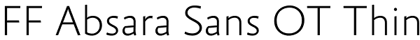 FF Absara Sans OT Thin Font