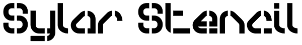 Sylar Stencil Font